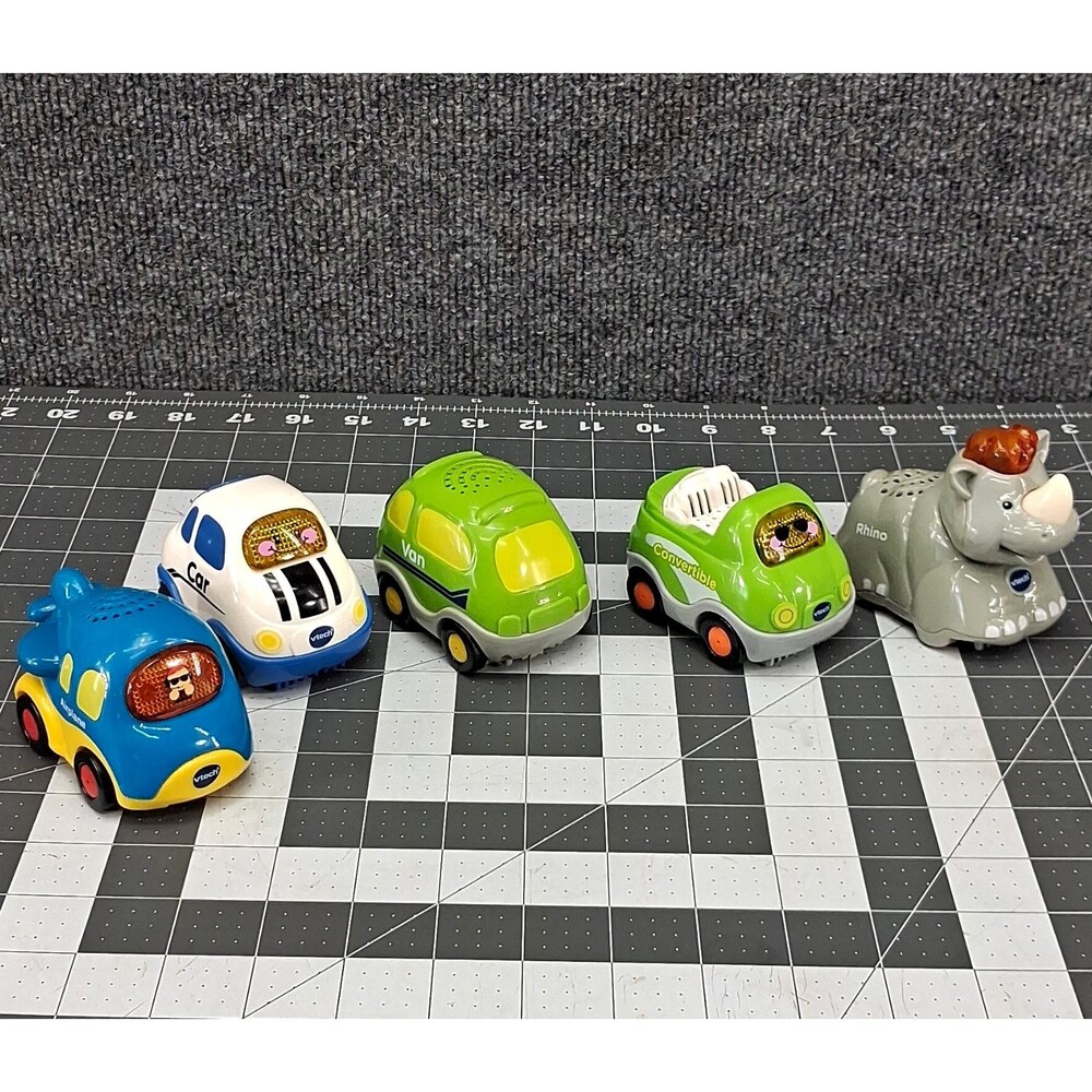 VTech Go! Go! Smart Wheels Battery Operated Vehicle Lot of 5 Airplane Rhino